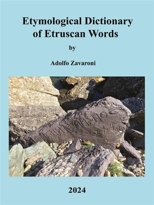 cover image of Etymological Dictionary of Etruscan Words